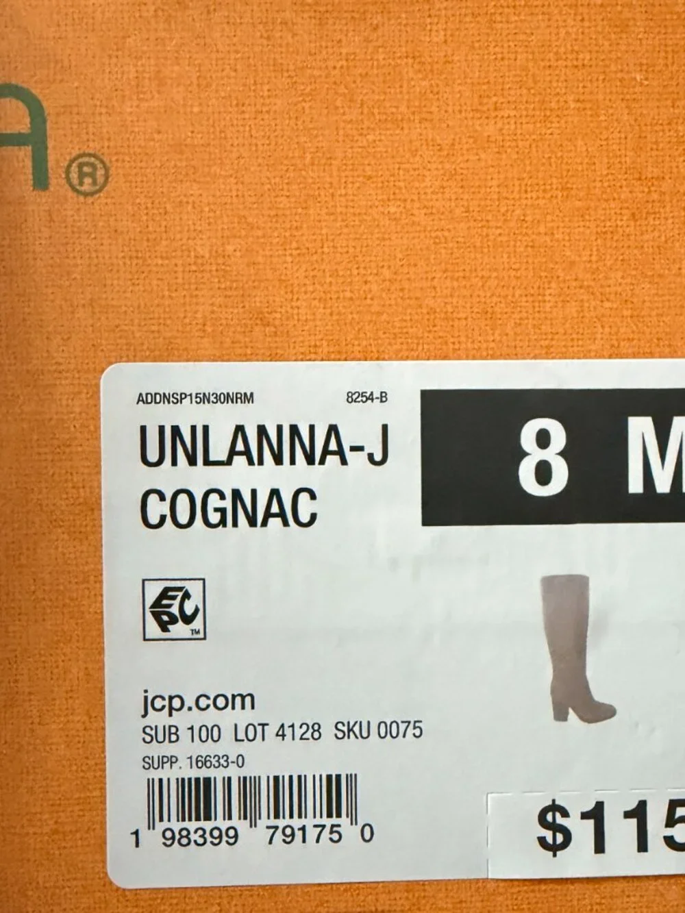 Unisa Unlanna-J Knee High Women’s Boots Sz 8 Cognac Brown Block Heel Retail $115